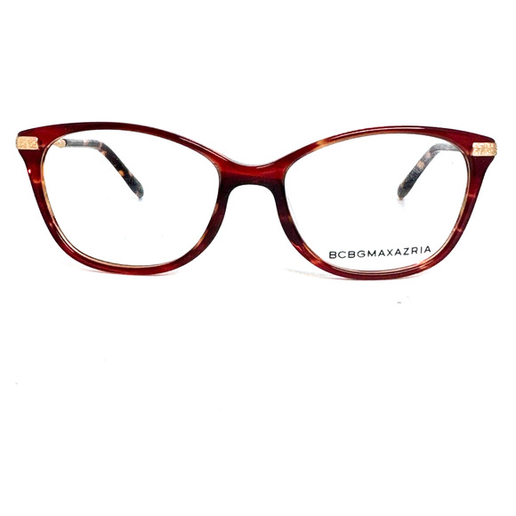 Bcbg BCBGMaxazria Eyeglasses Eye Glasses Frames Rowan Wine Horn 52-16-135 H16672 - Picture 1 of 7